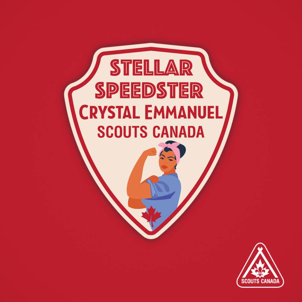 Crystal's badge