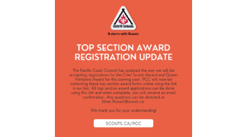 UPDATE: Top Section Award Registration Form