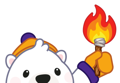 Claim the flame mascot