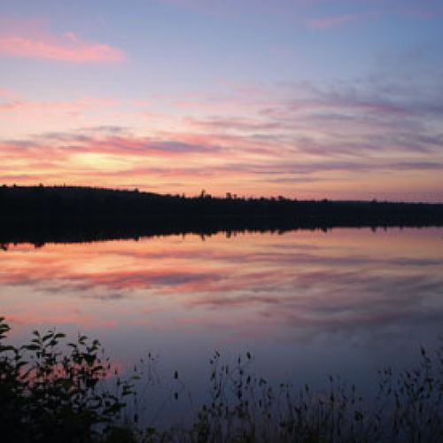 Scouts Canada Sunset over Lower Lake Sixty