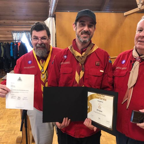 Scouts Canada Award to John Symes