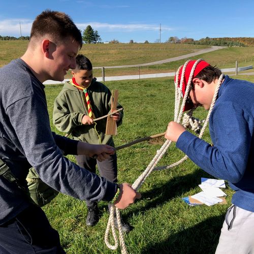 Scouts Canada Rope challenge JOTA