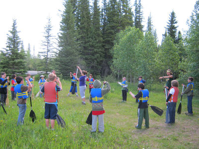 Scouts Canada Kayak Practice with Scouts