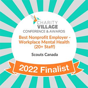Best nonprofit Employer- Workplace Mental Health (20 + Staff) Award 