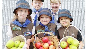Scouts Apple Day returns, construction firm donates land along Englishman River