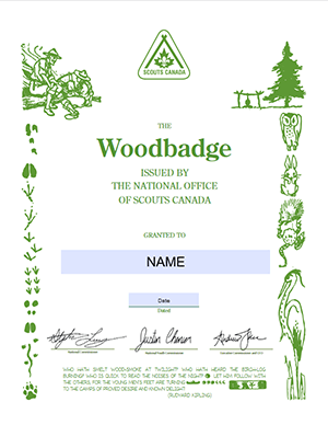 WoodBadge II Certificate