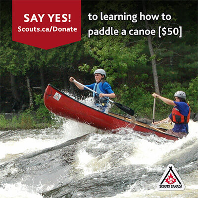 Yes, to learning how to paddle a canoe