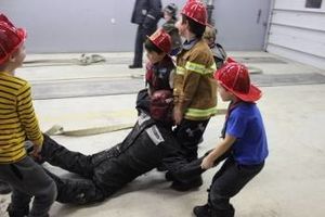 Beavers Learn About Teamwork in Local Fire Department