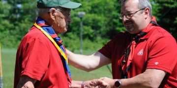 Scouter Elwood Addison Honoured for 60 Years of Service in Scouting